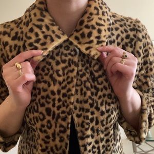 Vintage Leopard Swing Coat